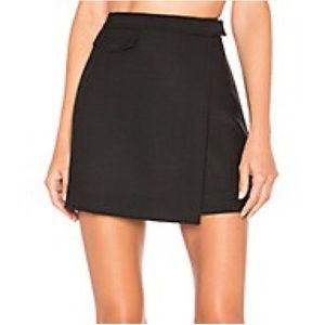 Theory Bi-Stretch Snap Mini Skirt